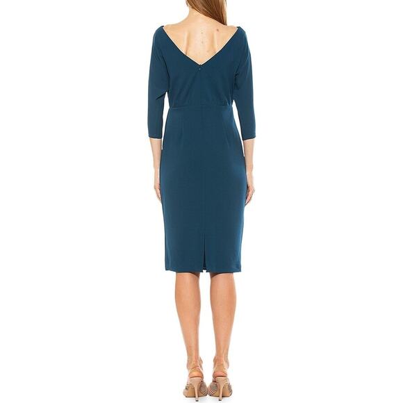 Alexia Admor Paris Sheath Dress Women Large White Bodycon Wedding Rehearsal - Picture 11 of 11